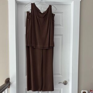 St. John Brown Pantsuit